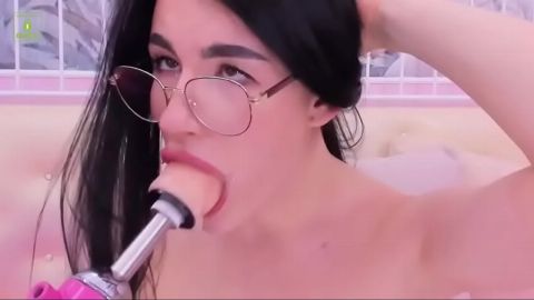 Eye rolling deepthroat
