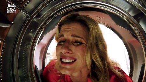 Fucking my stuck step mom in the ass while she is stuck in the dryer - cory chase